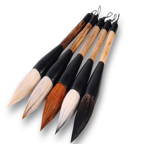 12pcs/set Brush Chinese Calligraphy Brush Pen Paint Brush Art Stationary Oil Painting Brush ...