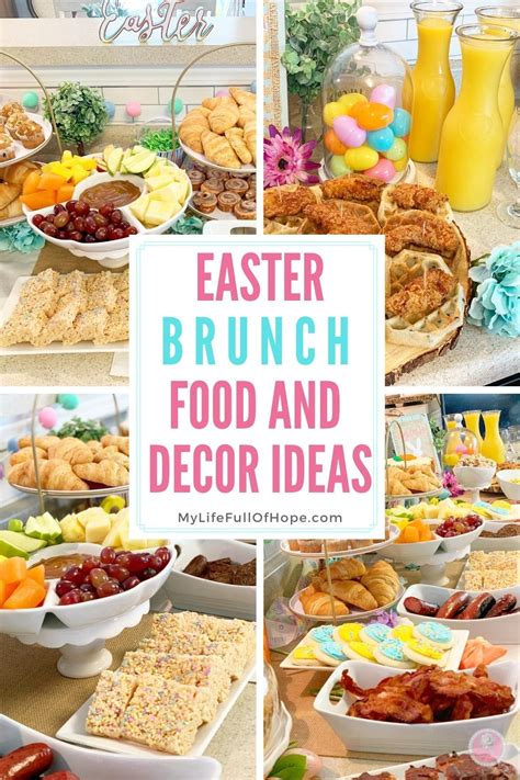 Easter brunch food and decor ideas