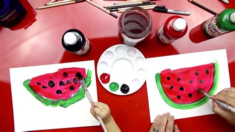 How To Paint A Watermelon - Art For Kids Hub