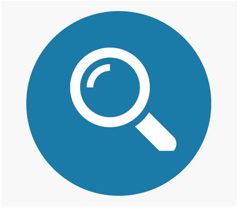 Search Icon Blue Circle - Blue Search Icon Png, Transparent Png - kindpng