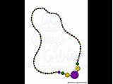 Mardi Gras Beads Coloring Page For Kids And Adults Instant Download  sketch template