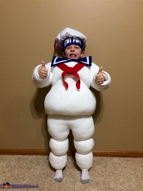 Stay Puft Marshmallow Man Boy Costume - Photo 2/4