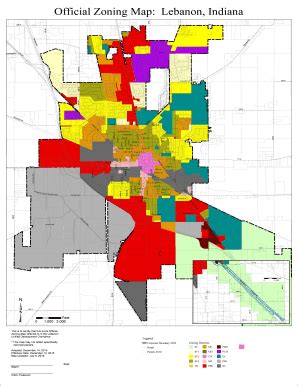 Lebanon Indiana Zoning Map - Fill Online, Printable, Fillable, Blank ...