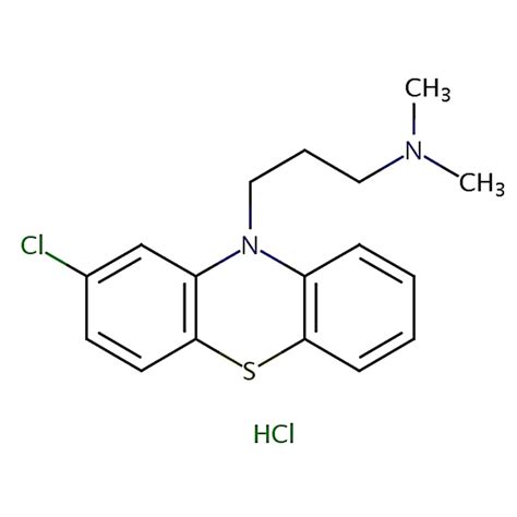 Chlorpromazine Hydrochloride: Chemical Structure, Mechanism of Action ...