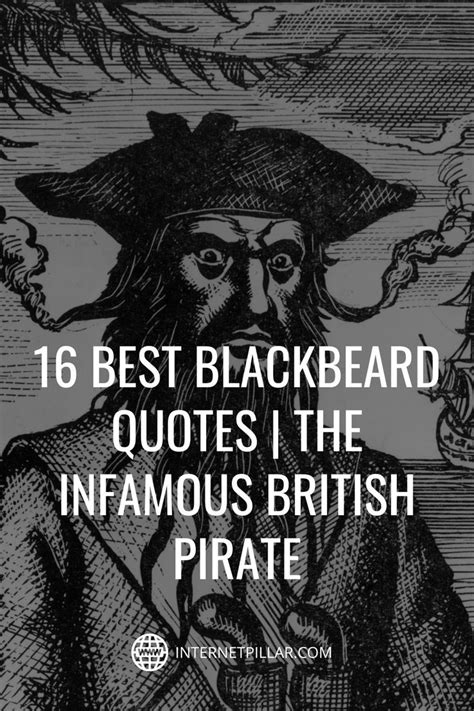 a pirate with the caption 16 best blackbeard quotes i the infamous ...