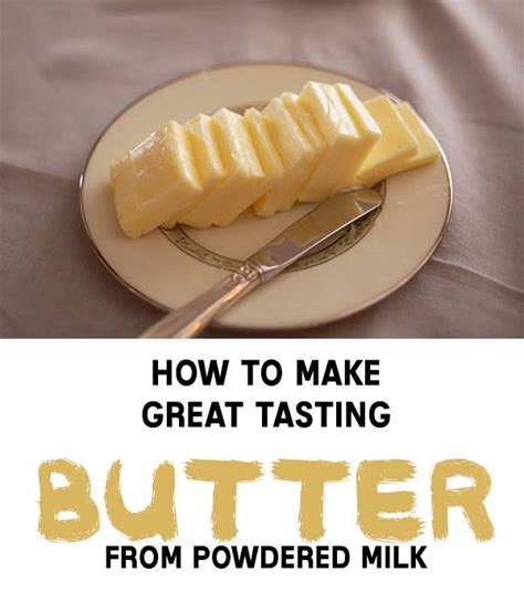 How To Make Butter From Powdered Milk - Home Garden DIY