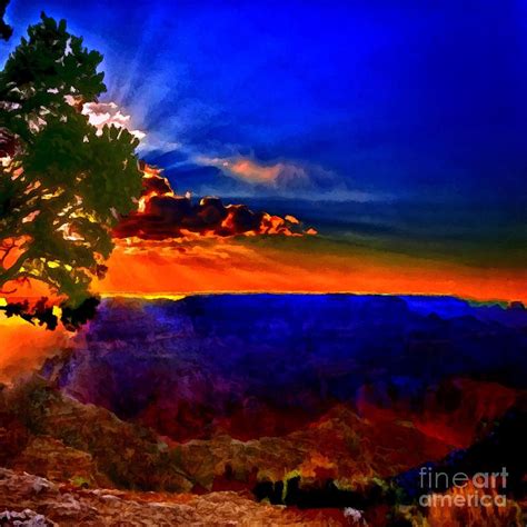 Sunset Painting Grand Canyon ~ Nadine and Bob Johnston | Sunset painting, Landscape art ...