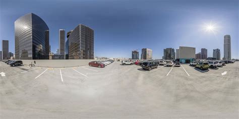 Los Angeles Parking Lot: An Intersection in Downtown - HDRi Maps and ...