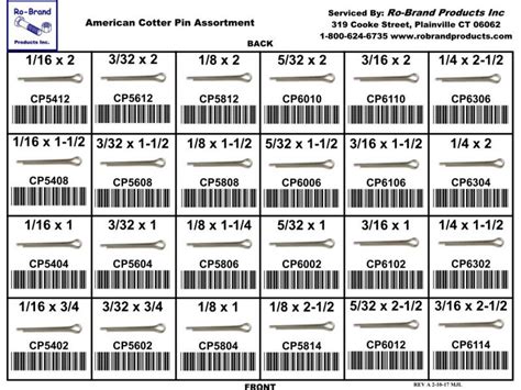 US Cotter Pin Assortment, LG