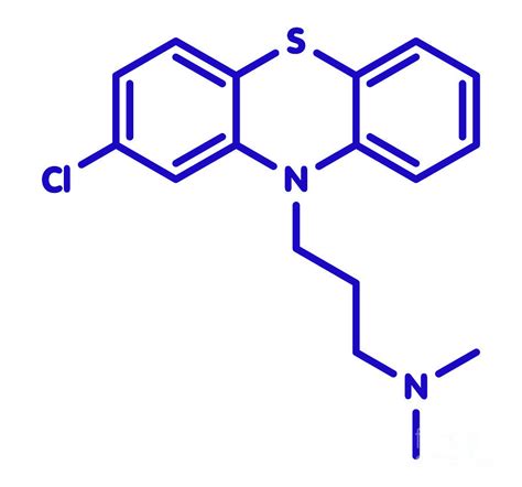 Chlorpromazine Antipsychotic Drug Molecule #1 Photograph by Molekuul ...