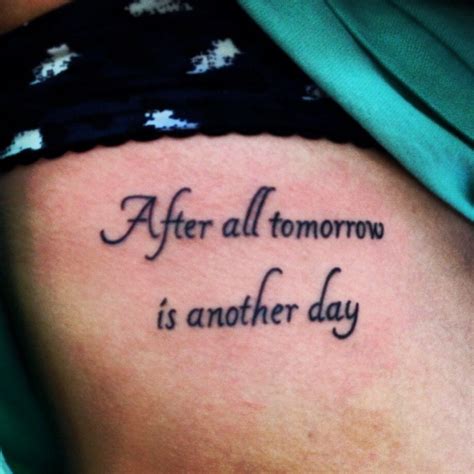 After all tomorrow is another day... love this but different placement ...