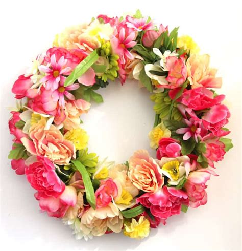 Make A $344 Flower Wreath For $15 - A Piece Of Rainbow