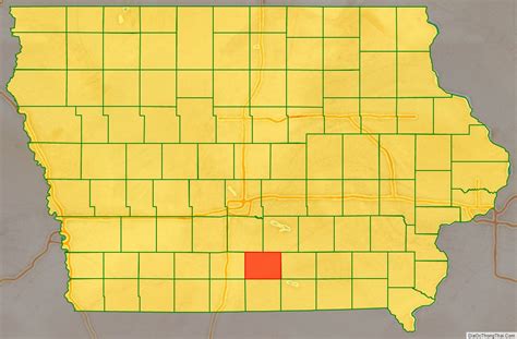 Map of Lucas County, Iowa