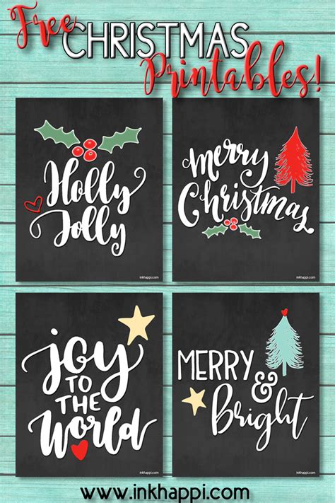 Free Christmas Printables... and they're cute! - inkhappi