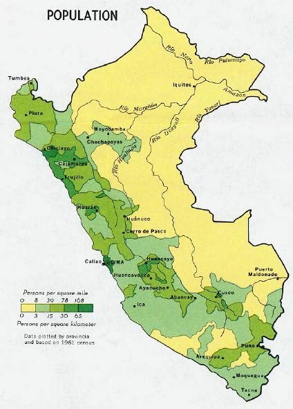 Peru Population Map