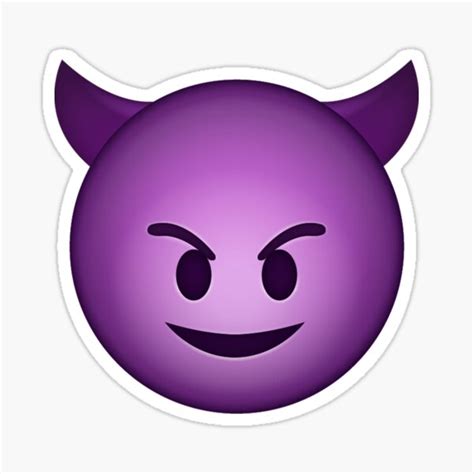 "Devil Face Emoji Funny Mask Halloween Costume" Sticker for Sale by Nabells | Redbubble