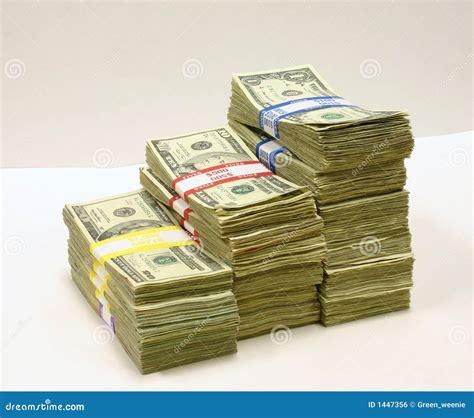 Stacks of Money stock photo. Image of american, banknotes - 1447356