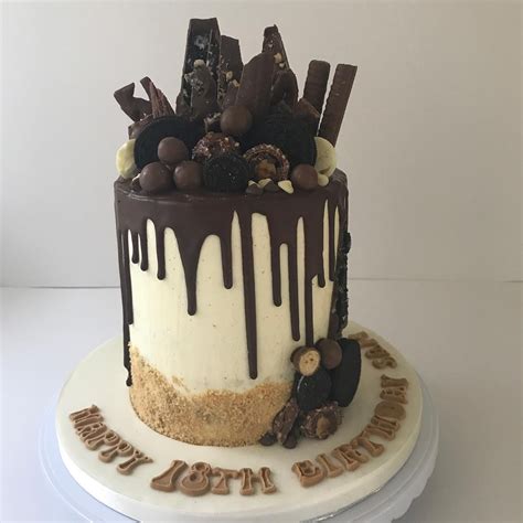 6 inch 4 layer chocolate cake with a Cadbury choc overload 🍫 # ...