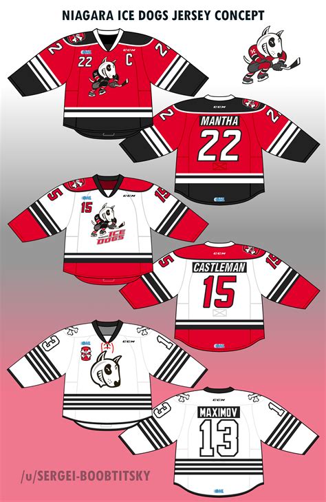 Niagara Ice Dogs - OHL Jersey Concept : r/hockeydesign