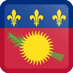 Guadeloupe flag vector - Country flags