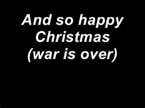 John Lennon - So this is christmas with lyrics Chords - Chordify