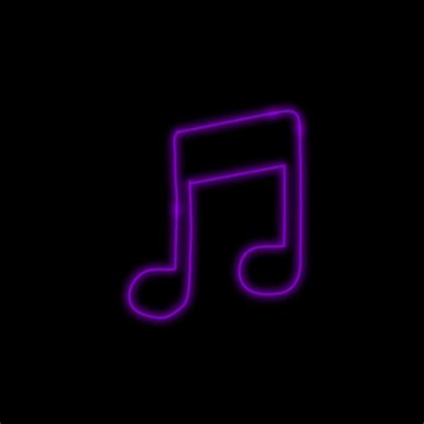 music app icon | Aesthetic icons for apps purple neon, Dark purple aesthetic, Ios app icon design