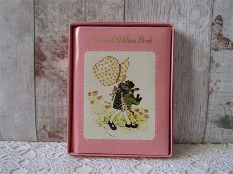 Holly Hobbie Address Book. Vintage Address Book. Holly Hobbie and Cat. Boxed Address Book. 1970 ...