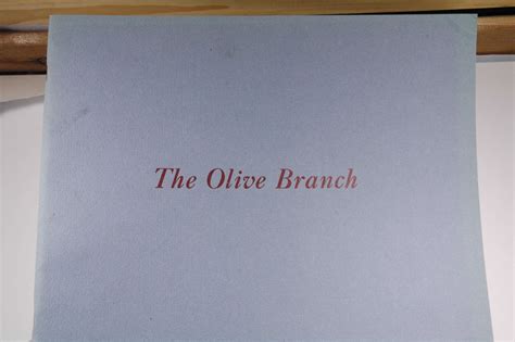 THE OLIVE BRANCH - PETITION OF THE AMERICAN CONGRESS TO GEORGE III, 1775 AND LETTERS OF THE ...