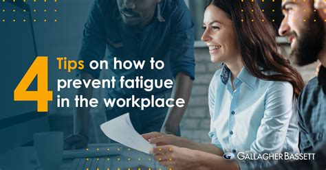 4 Tips On How To Prevent Fatigue In The Workplace