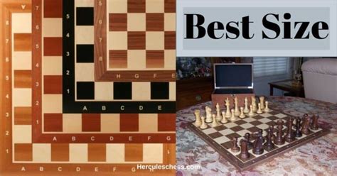 Best Size Chess Board: Official Dimensions - Hercules Chess