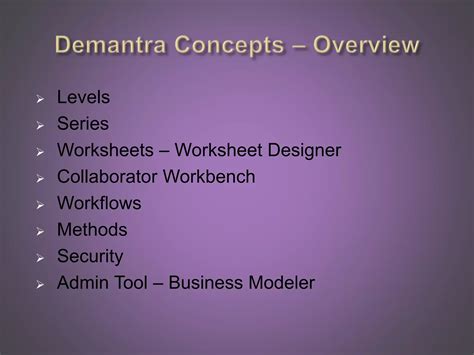 Oracle demantra online training | PPT