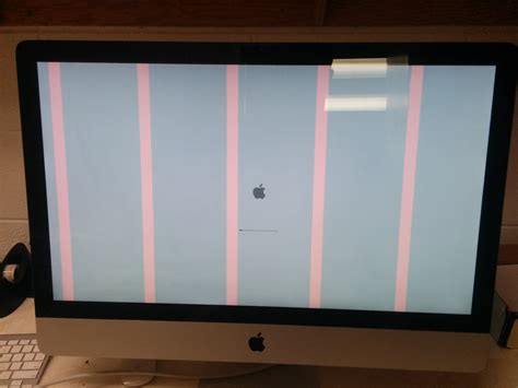boot - What causes 5 pink bars on 27" iMac (2011)? - Ask Different