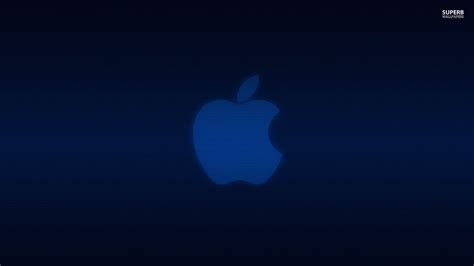 Blue Apple Logo Wallpaper