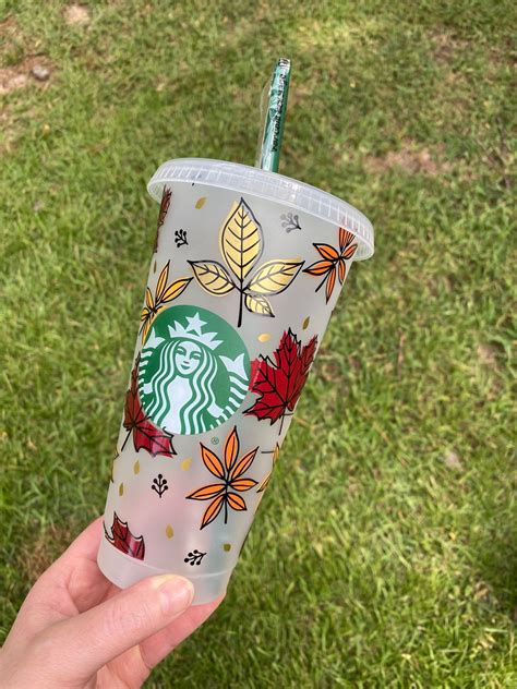 Personalized Fall Starbucks Reusable Cup Fall Starbucks Cold - Etsy in ...