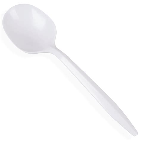 Plastic Spoons Medium Weight - White | Comfy Package