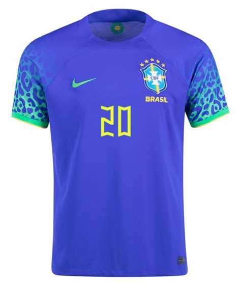 Vinicius Jr Brazil 22/23 Away Jersey - SoccerArmor