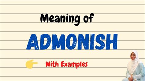 Daily vocabulary | Admonish Meaning | Vocabgram - YouTube