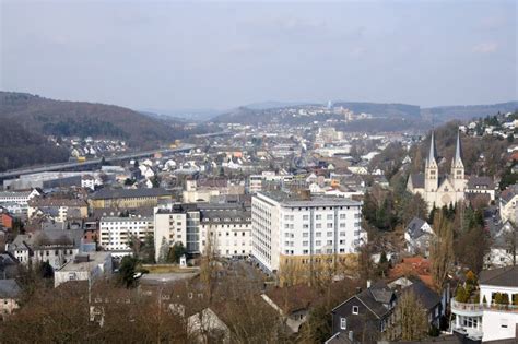 View Of Town Siegen, Germany Stock Photo - Image: 13536502