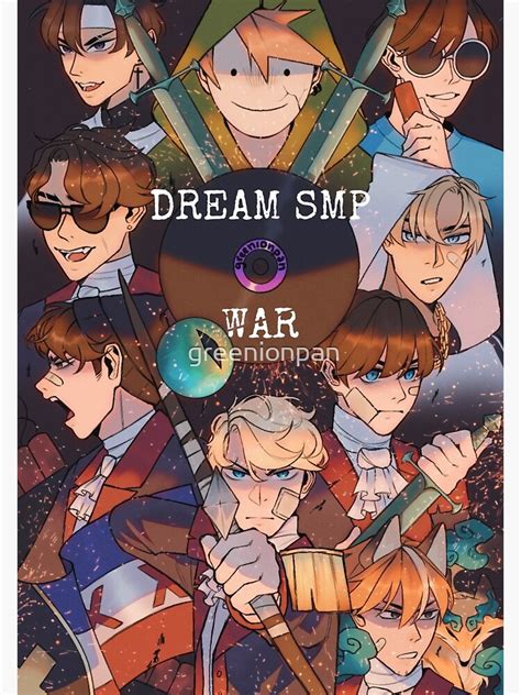 "Dream Smp War " Poster for Sale by greenionpan | Redbubble