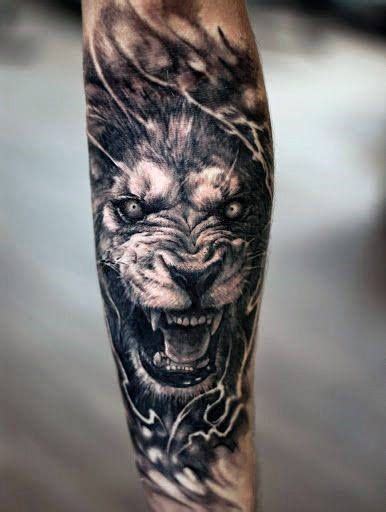 40 Lion Forearm Tattoos for Men [2024 Inspiration Guide] | Lion forearm tattoos, Lion tattoo ...