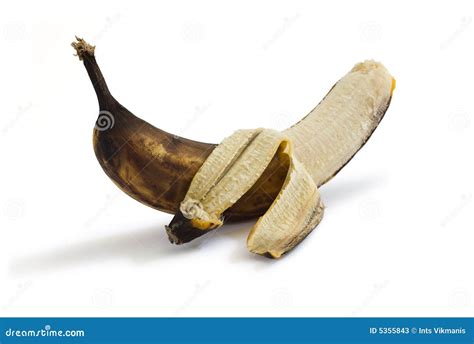 Peeled rotten banana stock image. Image of rotting, isolated - 5355843