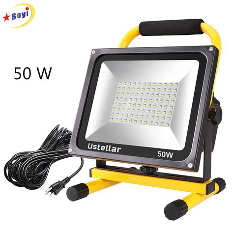 Portable 4500lm 50W LED Work Light for Workshop, Construction Site - China LED Work Light Red ...