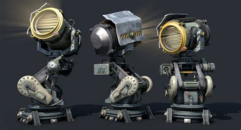 Sci - Fi Military Searchlight on Behance