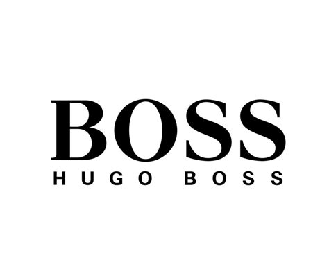 Hugo Boss Brand Clothes Logo Symbol Black Design Sportwear Fashion Vector Illustration 23400487 ...