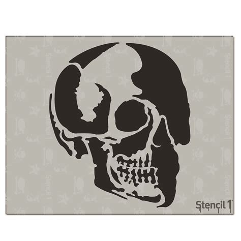 Skull Stencil (8.5"x11") | Stencil 1