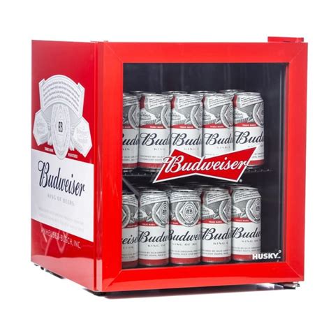 Husky HU225 Budweiser Drinks Cooler Mini Beer Fridge