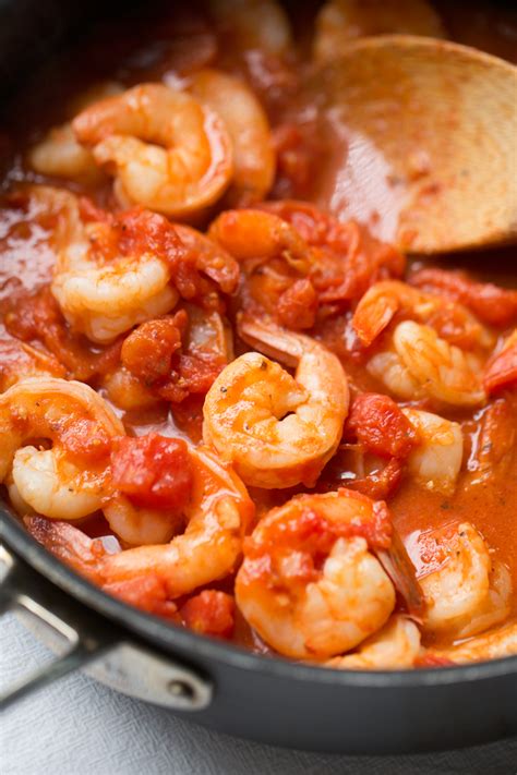 Spicy Shrimp Pasta with Tomatoes and Garlic Recipe | Little Spice Jar