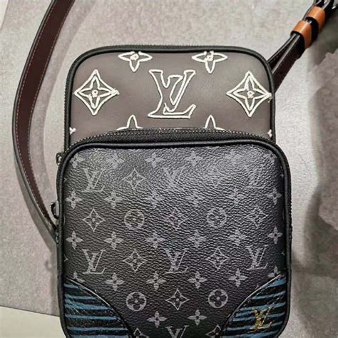 Louis Vuitton LV Men Amazone Sling Bag Monogram Eclipse Canvas - LULUX