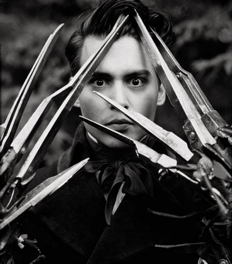 Johnny Depp on the set of Edward Scissorhands, 1990 : r/OldSchoolCool