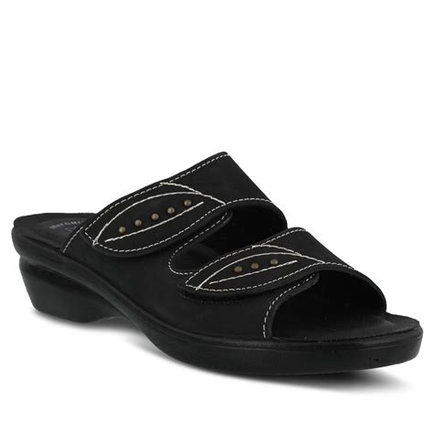 Flexus Women's Aterie Black Slide Sandal